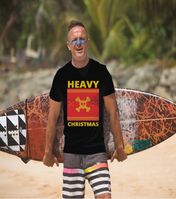 Heavy Metal Christmas Sweater Skull Design For Christmas Musical T-Shirt
