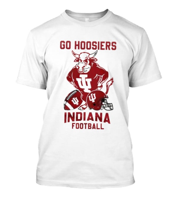 Go Hoosiers Indiana Football IU Bull And Helmet T-Shirt