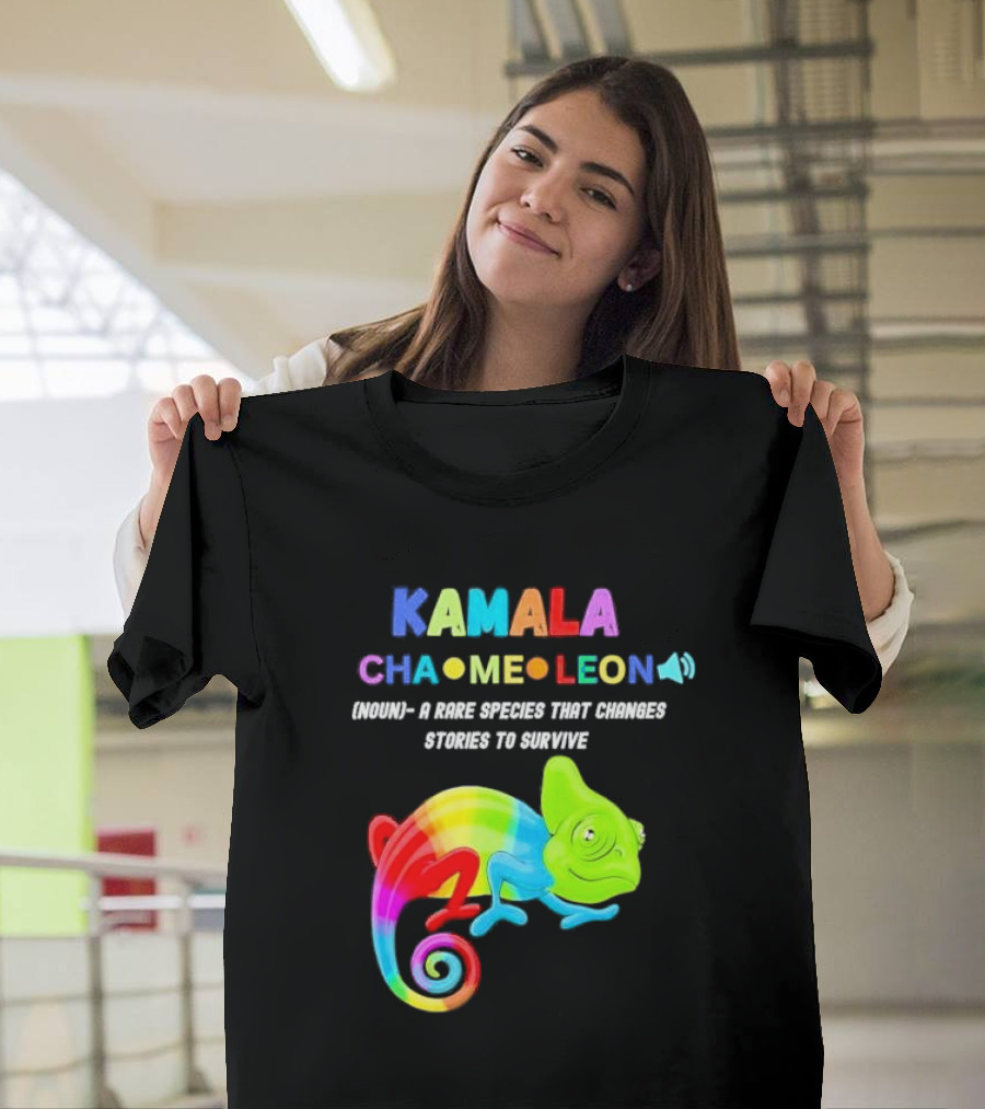 Kamala Chameleon A Rare Species That Changes Stories to Survive T-Shirt