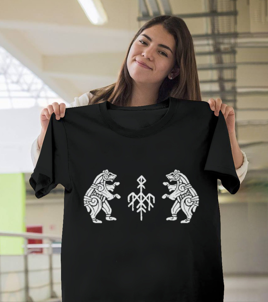 Wardruna Dancing Bears Viking Symbol Duo T-Shirt
