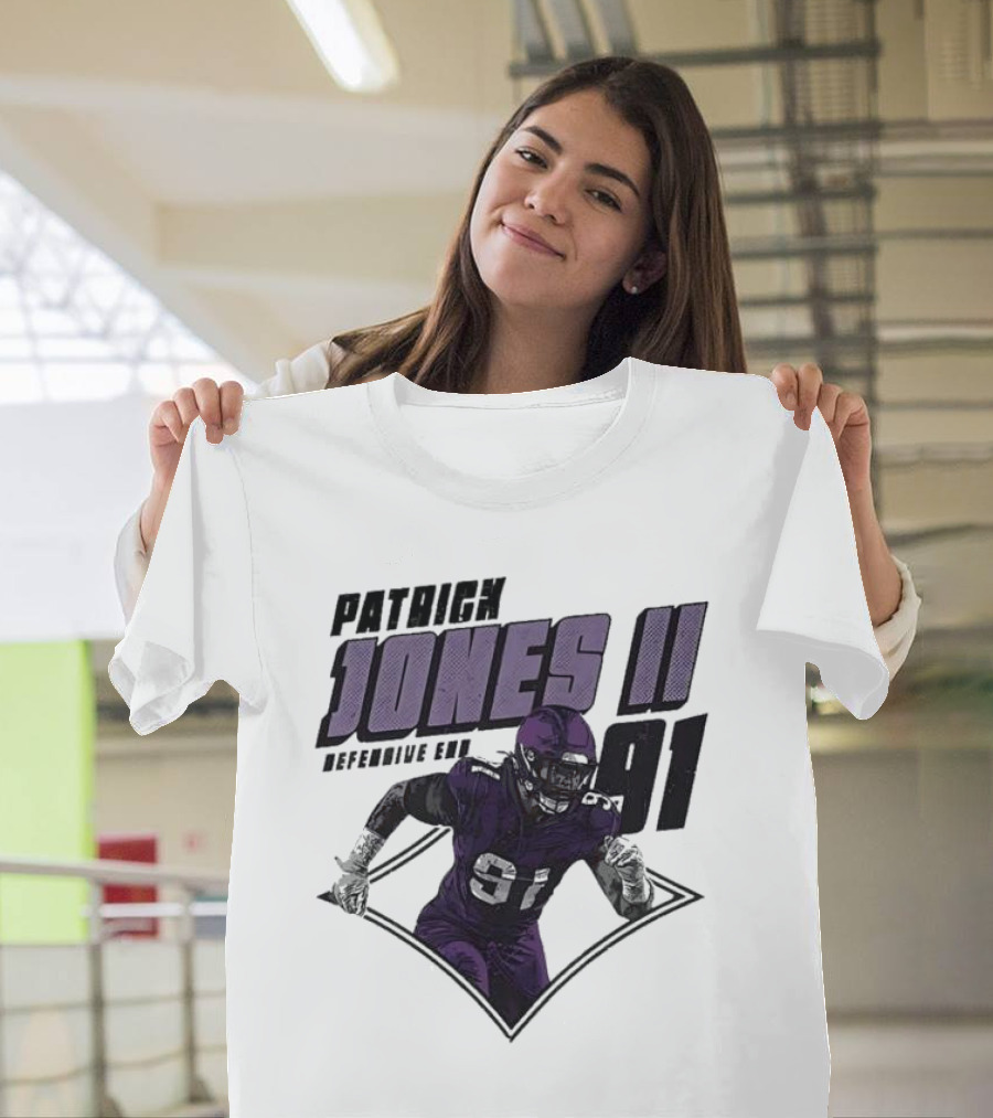 Patrick Jones II Minnesota Defensive End 91 T-Shirt