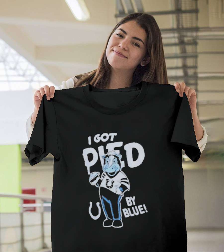 Indianapolis Colts I Got Pied By Blue Mascot T-Shirt