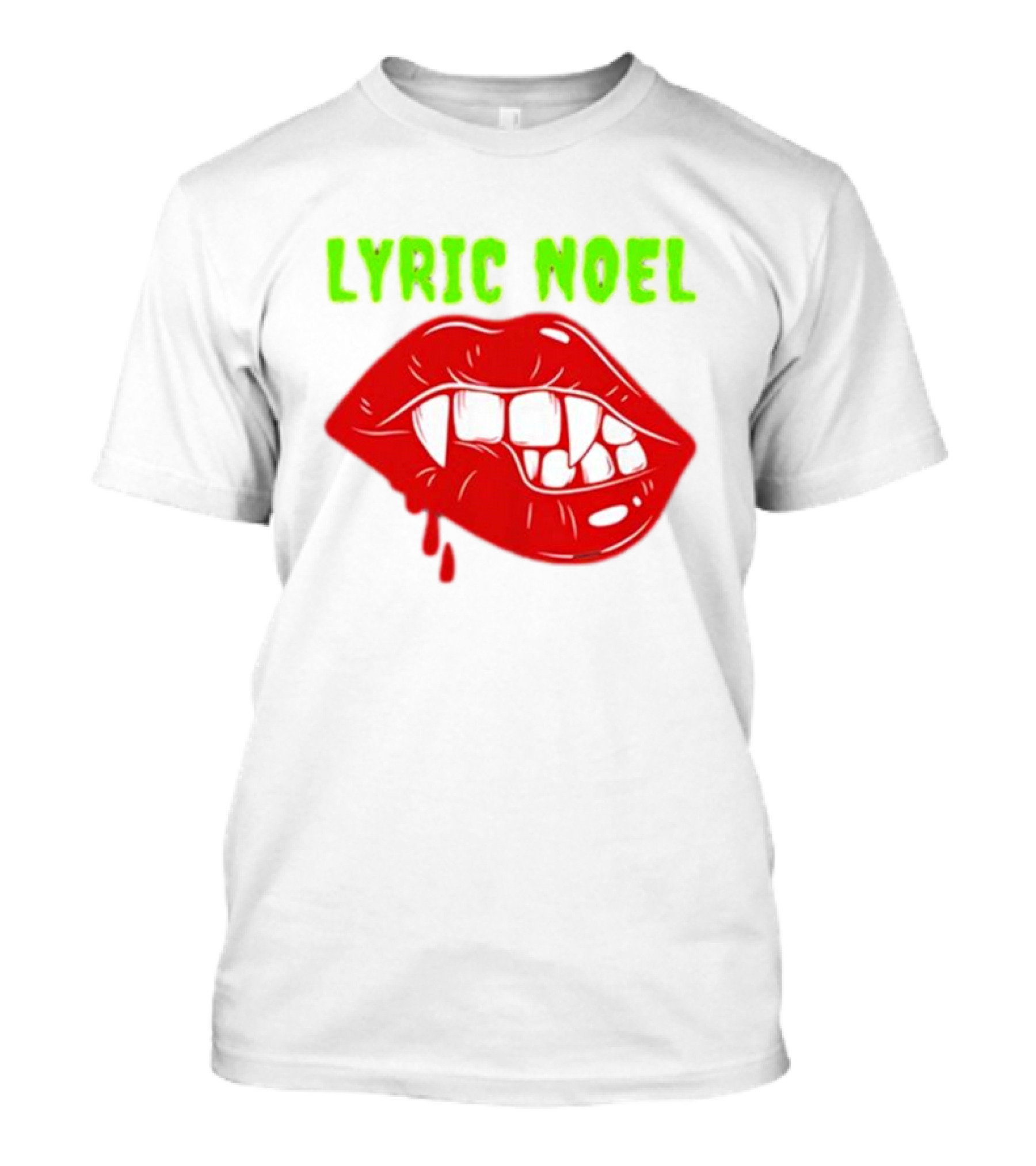 Lyric Noel Cry Little Sister Vampire Fangs Dripping Blood T-Shirt