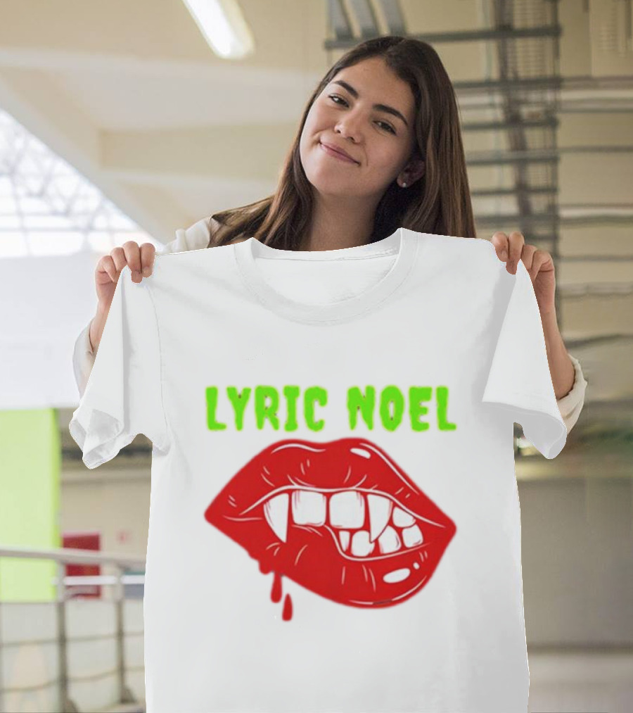 Lyric Noel Cry Little Sister Vampire Fangs Dripping Blood T-Shirt