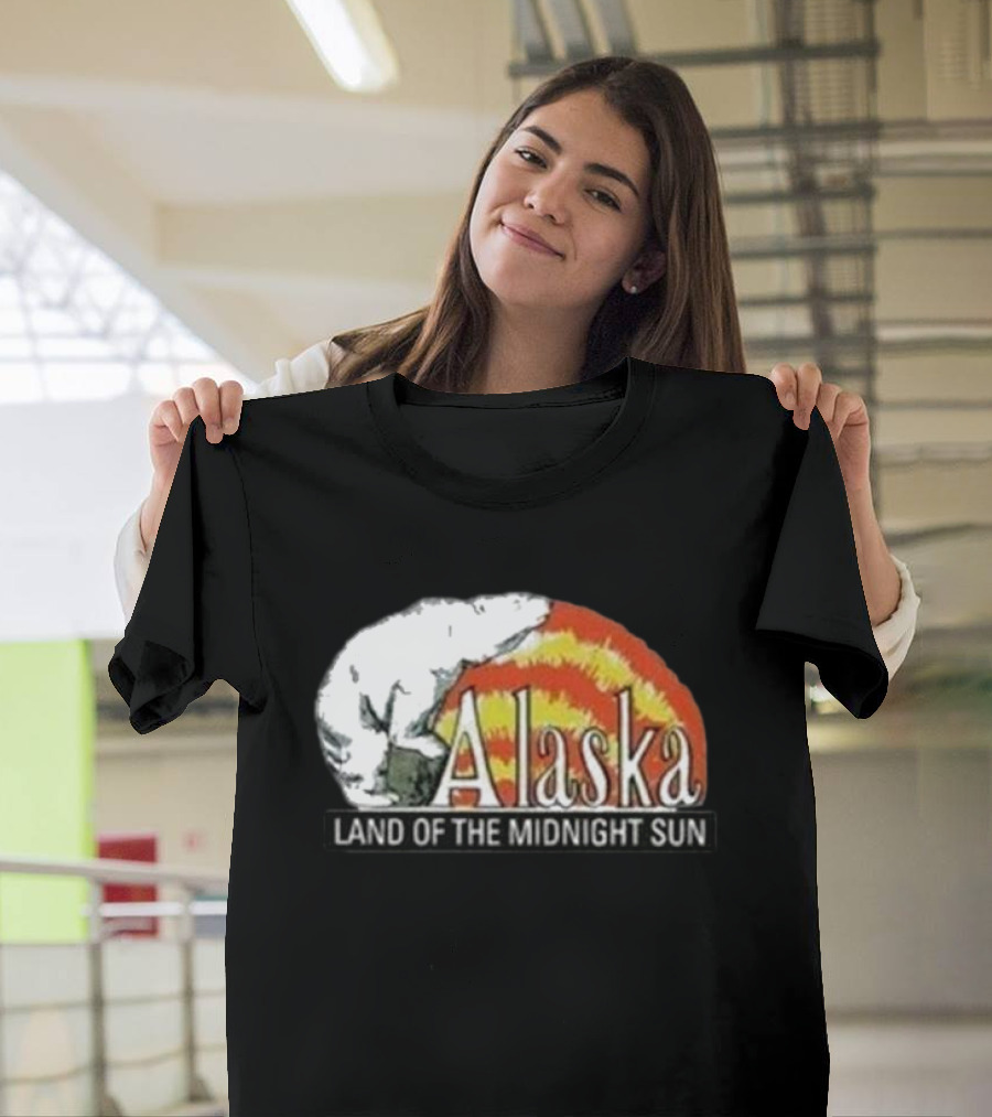 Alaska Land Of The Midnight Sun Polar Bear Arctic Anchorage Denali T-Shirt
