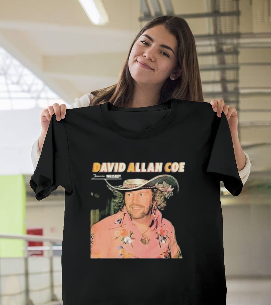 David Allan Coe Tennessee Whiskey Vintage Country Music Legend T-Shirt