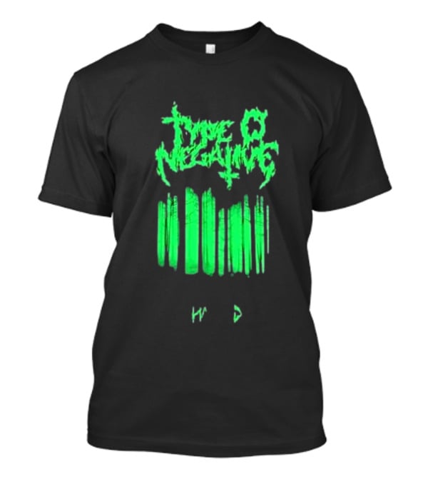 Type O Negative Haunted Black Green Barcode T-Shirt