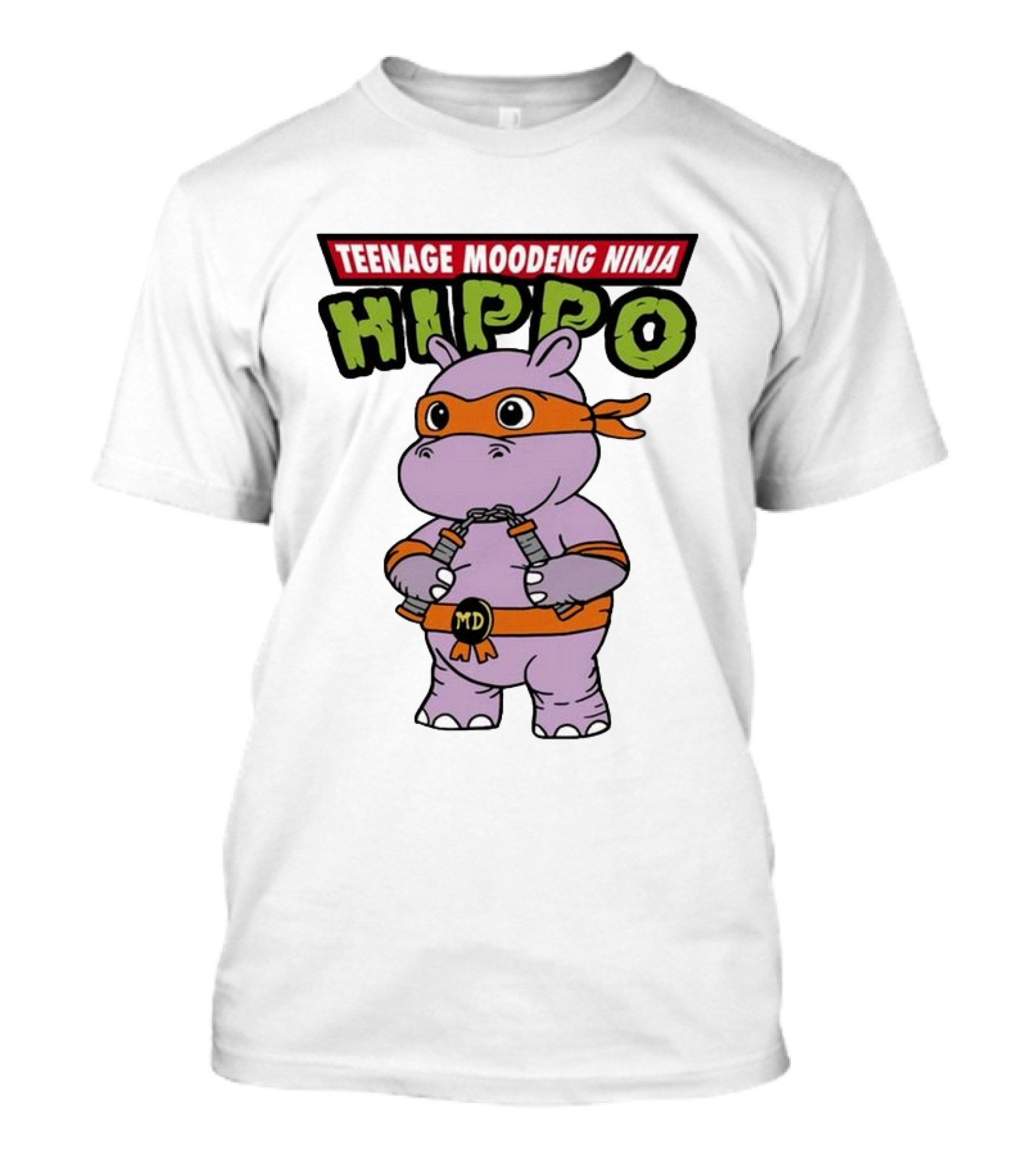Teenage Moodeng Ninja Hippo T-Shirt