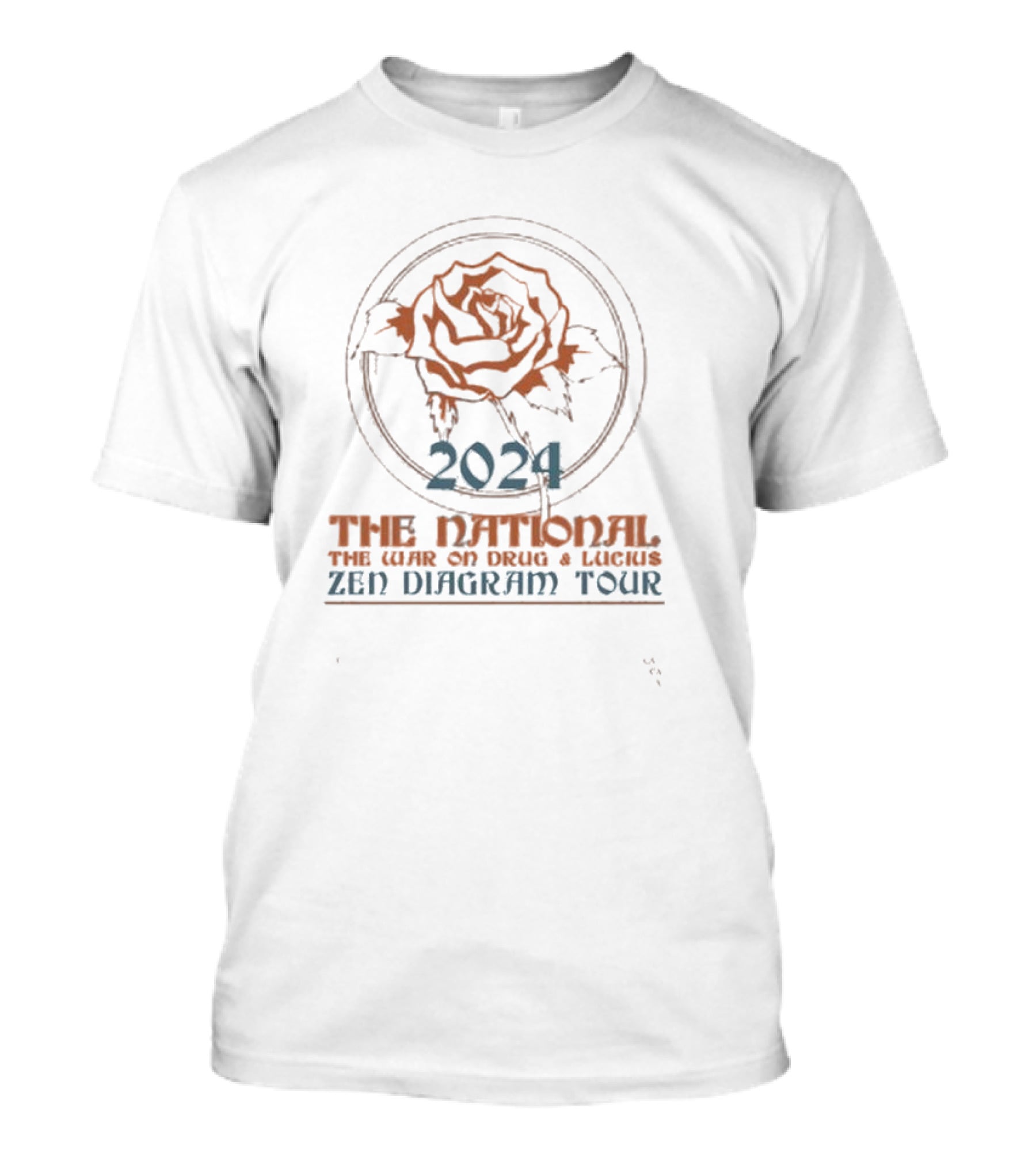 The National The War On Drugs Lucius Rose Zen Diagram Tour T-Shirt
