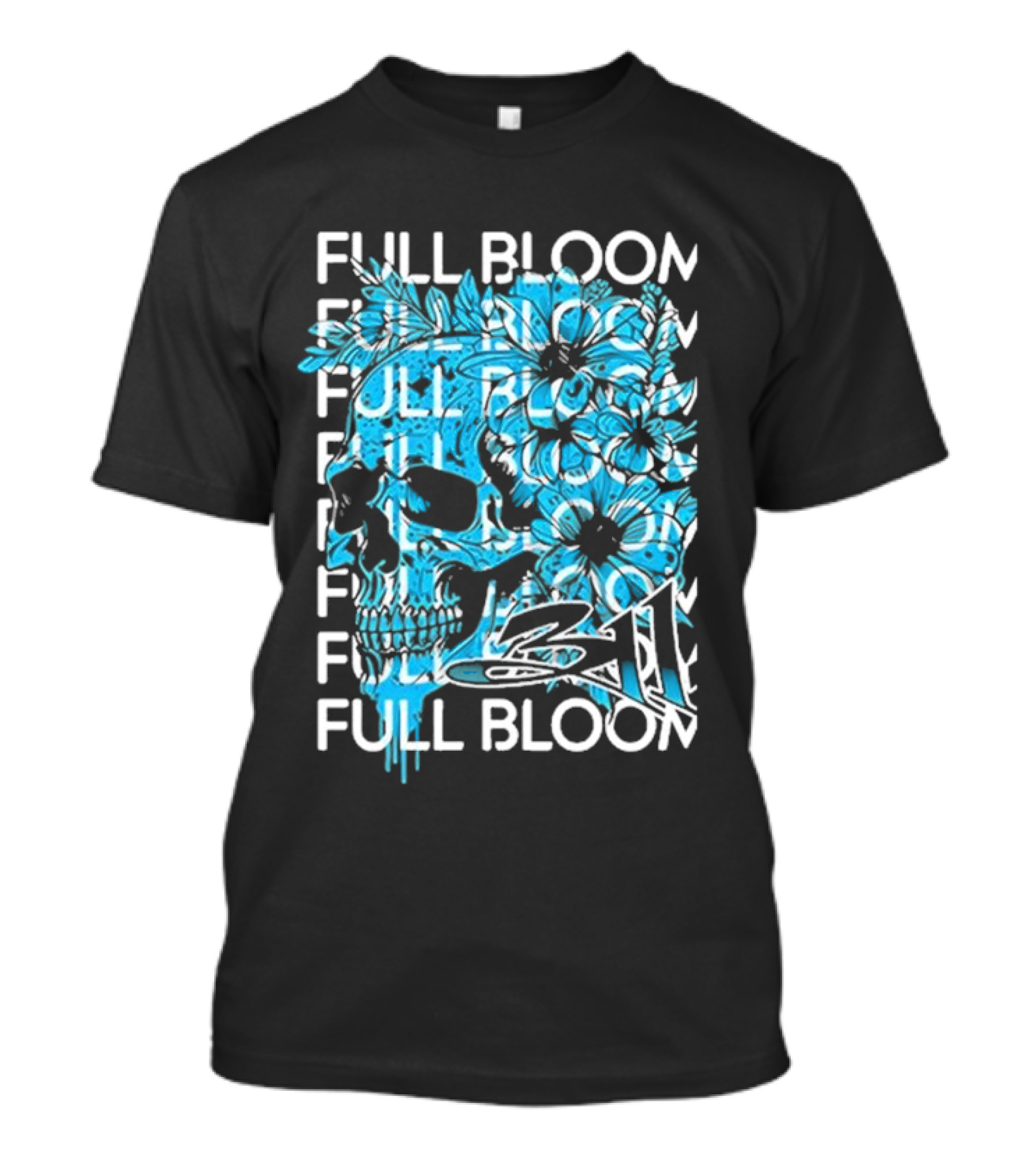 311 Band Full Bloom Skull Flower Repeat T-Shirt