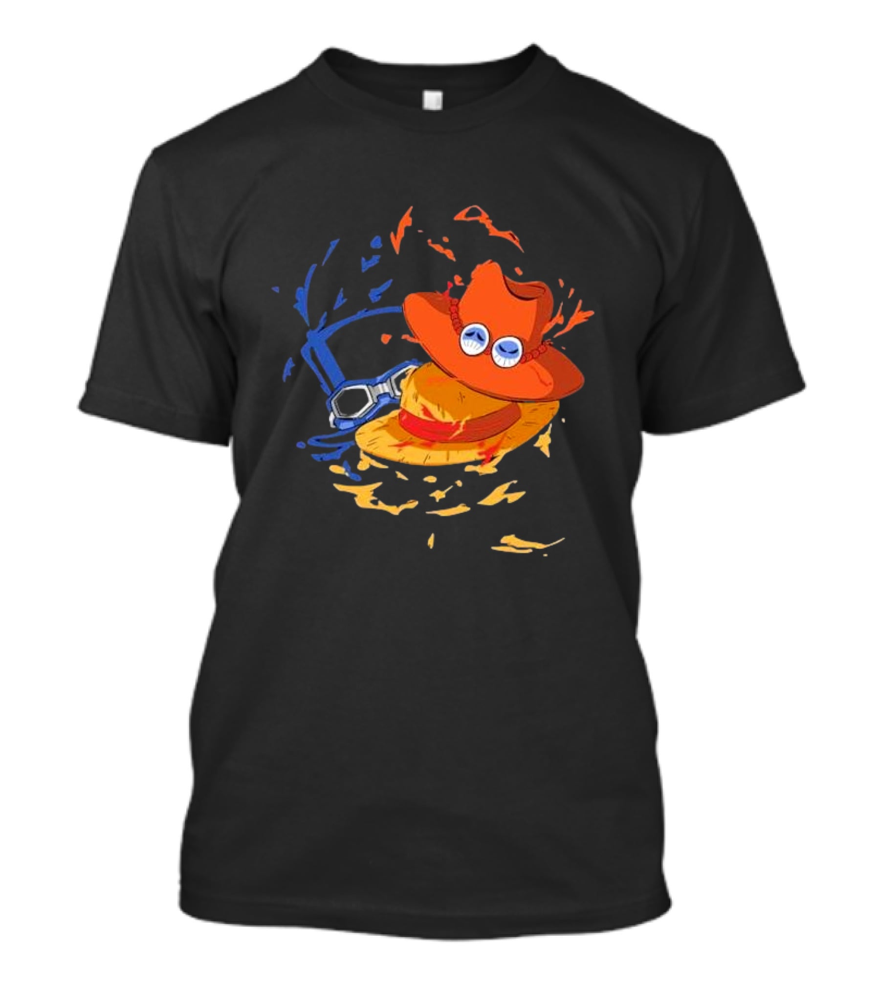 Brothers Hat Luffy Fanfabio Iconic Straw Adventure T-Shirt