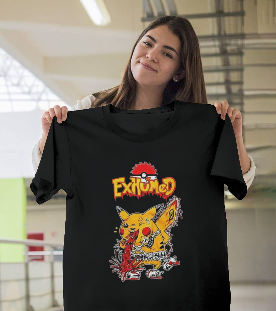 Exhumed Pukemon Darker Corners Parody Pokémon Mashup T-Shirt