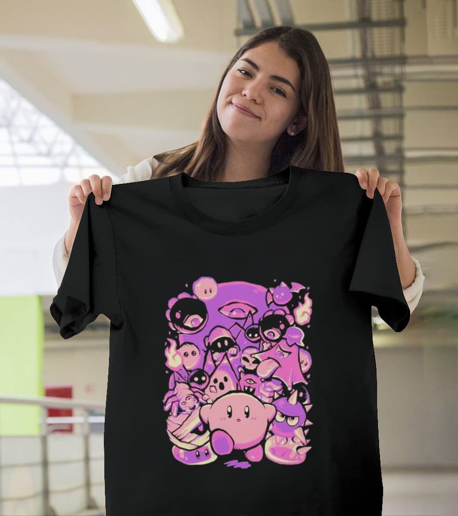Nightmare Land Kirby And Enemies Pixeleyebat T-Shirt