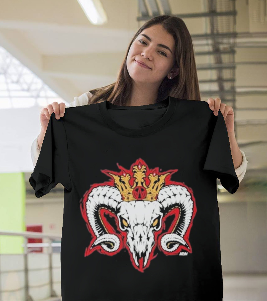 Rope Tuesday Will Ospreay Goated Ram Skull Crown T-Shirt