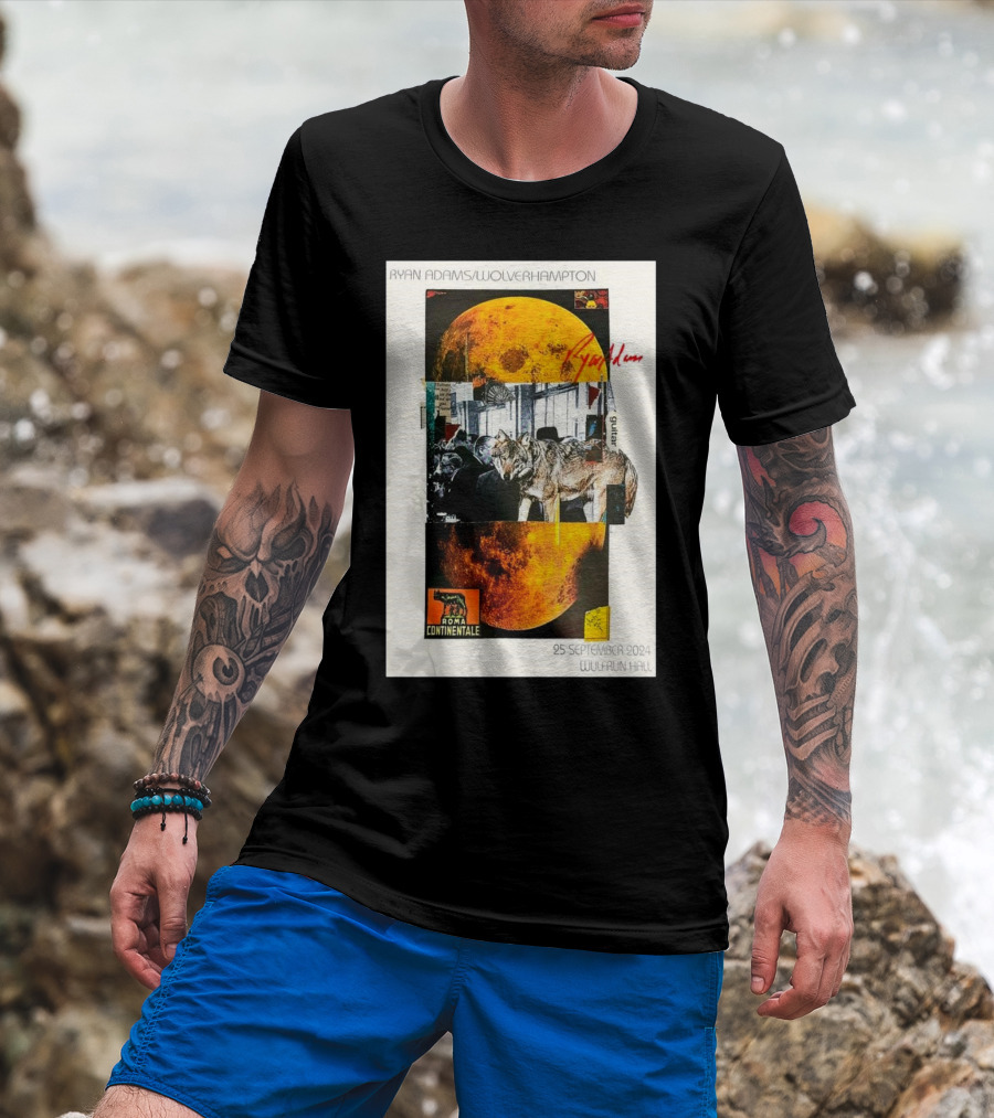 Ryan Adams Wolverhampton Wolves Moon Roma Wulfrun Hall 25 September T-Shirt