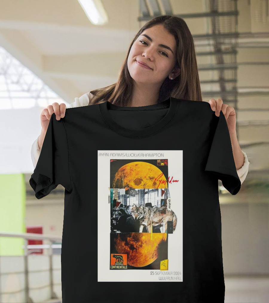Ryan Adams Wolverhampton Wolves Moon Roma Wulfrun Hall 25 September T-Shirt