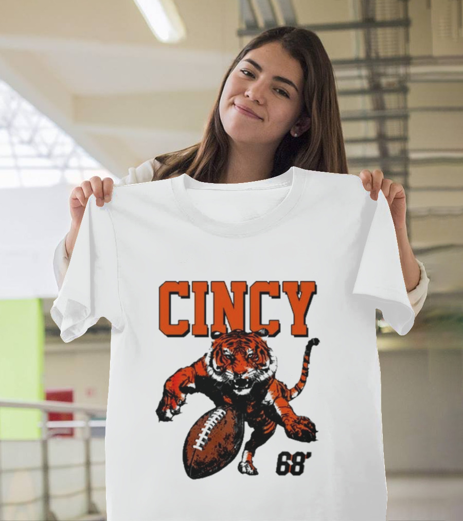 Cincy Tiger Football 68’ T-Shirt