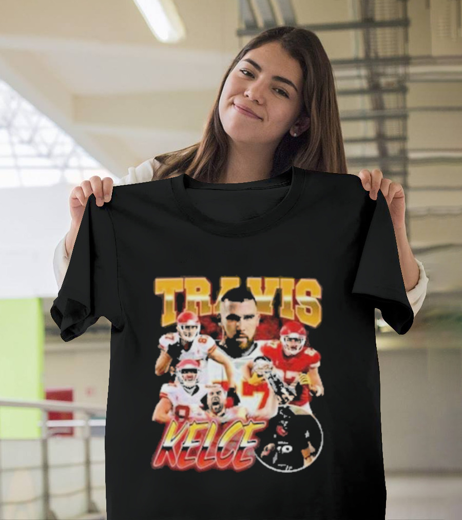 Travis Kelce Chiefs Players Collage T-Shirt