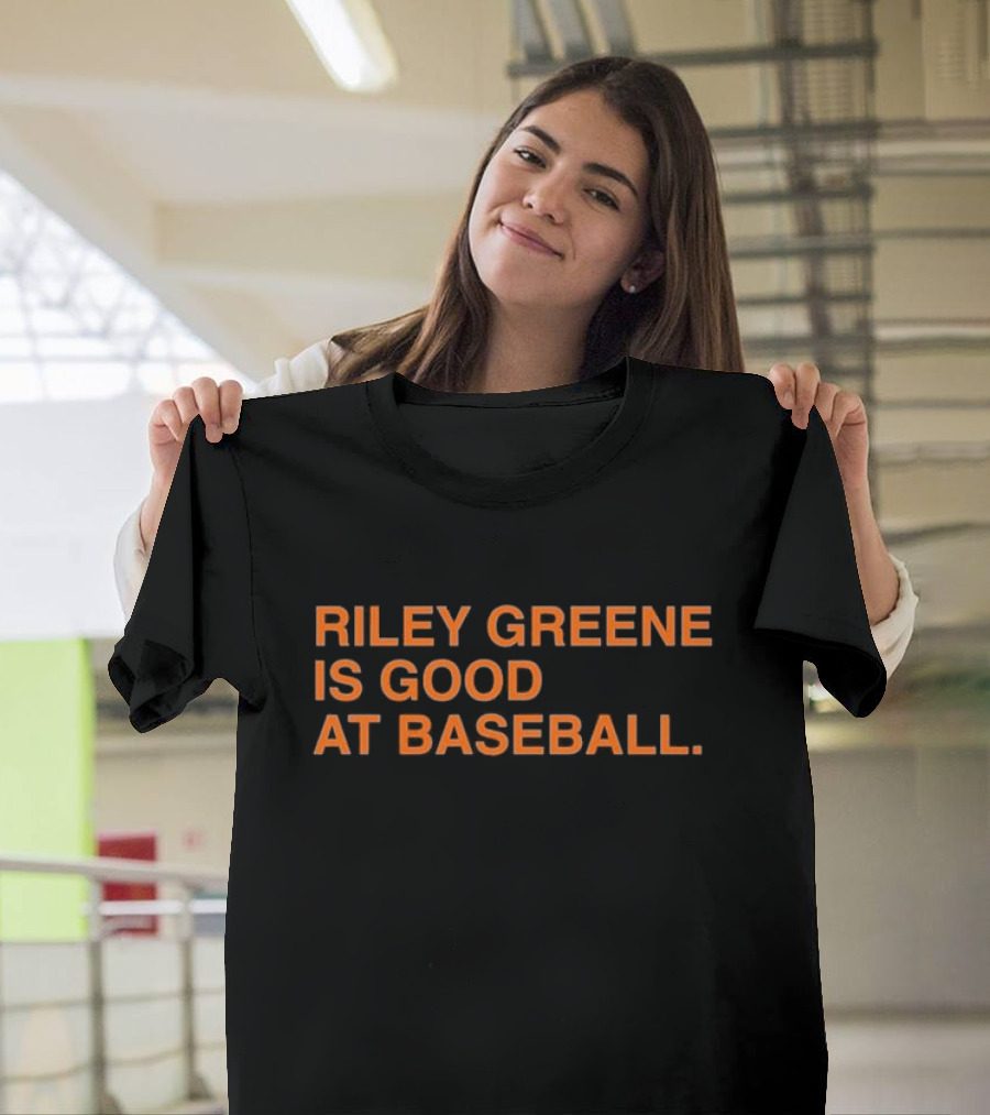 Riley Greene Is Good At Baseball Detroit Tigers Fan T-Shirt