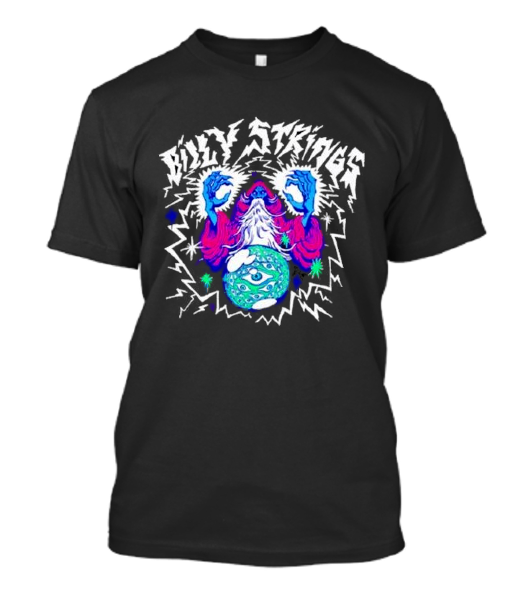 Billy Strings 2024 Lightning Wizard With Eye Sphere T-Shirt
