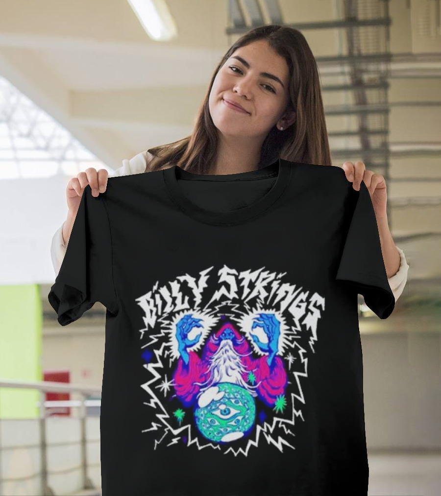 Billy Strings 2024 Lightning Wizard With Eye Sphere T-Shirt