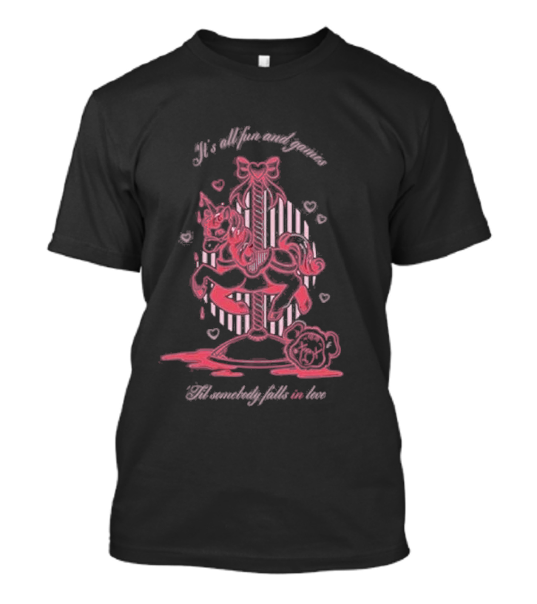 Emp-online Store Melanie Martinez It's All Fun And Games Carousel With Hearts T-Shirt