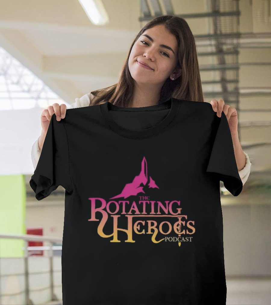 The Rotating Heroes Podcast Mountain Silhouette Gradient T-Shirt