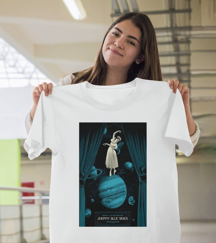 Johnny Blue Skies Detroit Sep 28 2024 Fox Theatre Planetary Performance T-Shirt