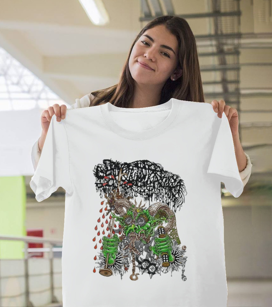 Sanguisugabogg Medievil Monster with Blood and Chains Elements T-Shirt