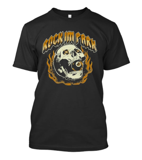Rock Im Park Flaming Skull T-Shirt