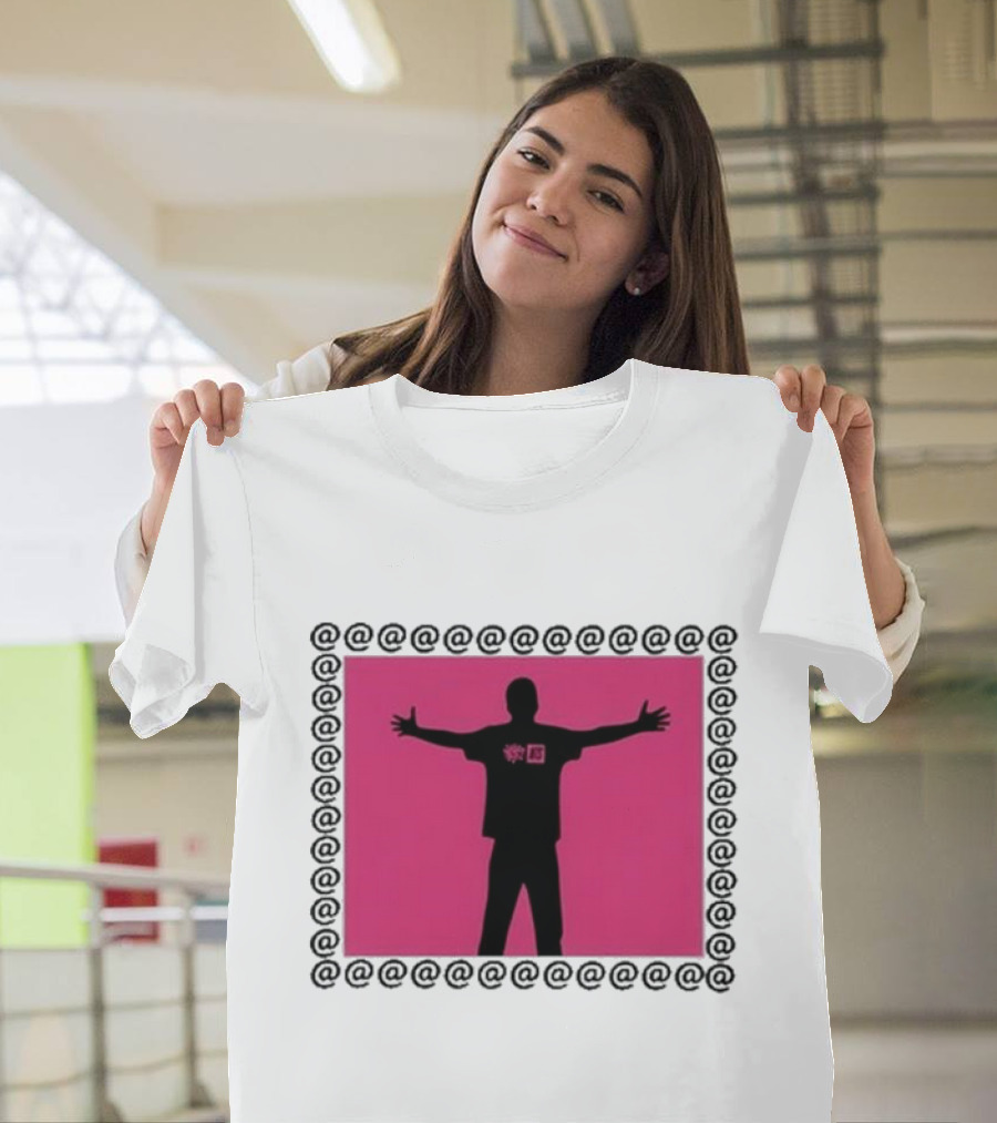 Always x NTS Core White Silhouette Logo Pink Frame T-Shirt