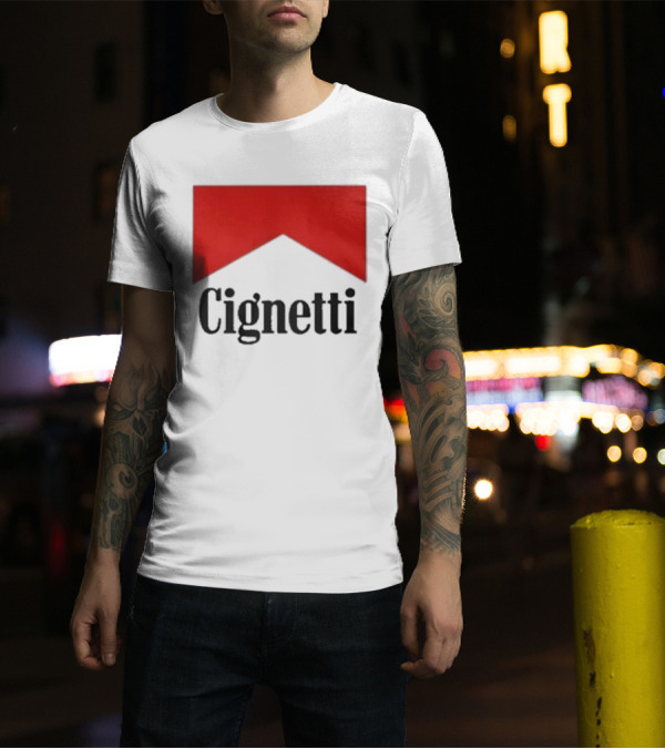Cignetti Red Chevron Logo Design Joe Buck T-Shirt