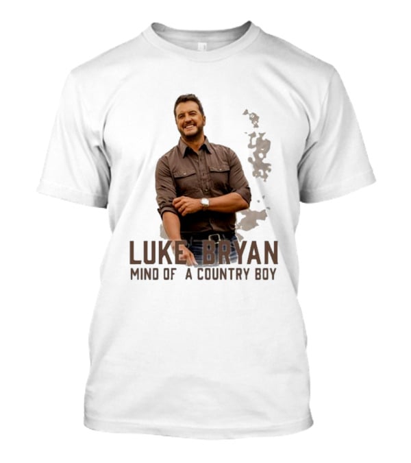 Luke Bryan Mind Of A Country Boy Music Icon Rustic Vibe T-Shirt