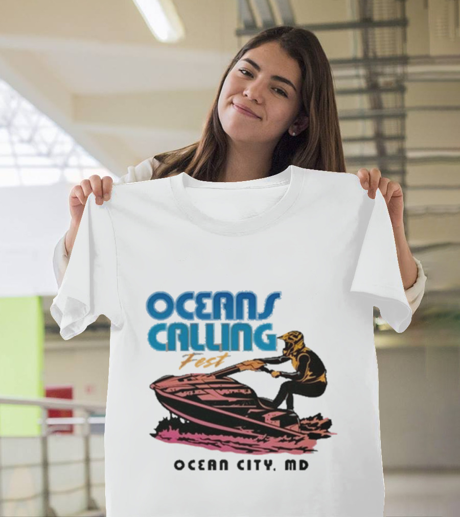 Oceans Calling Fest Ocean City MD Jetski T-Shirt