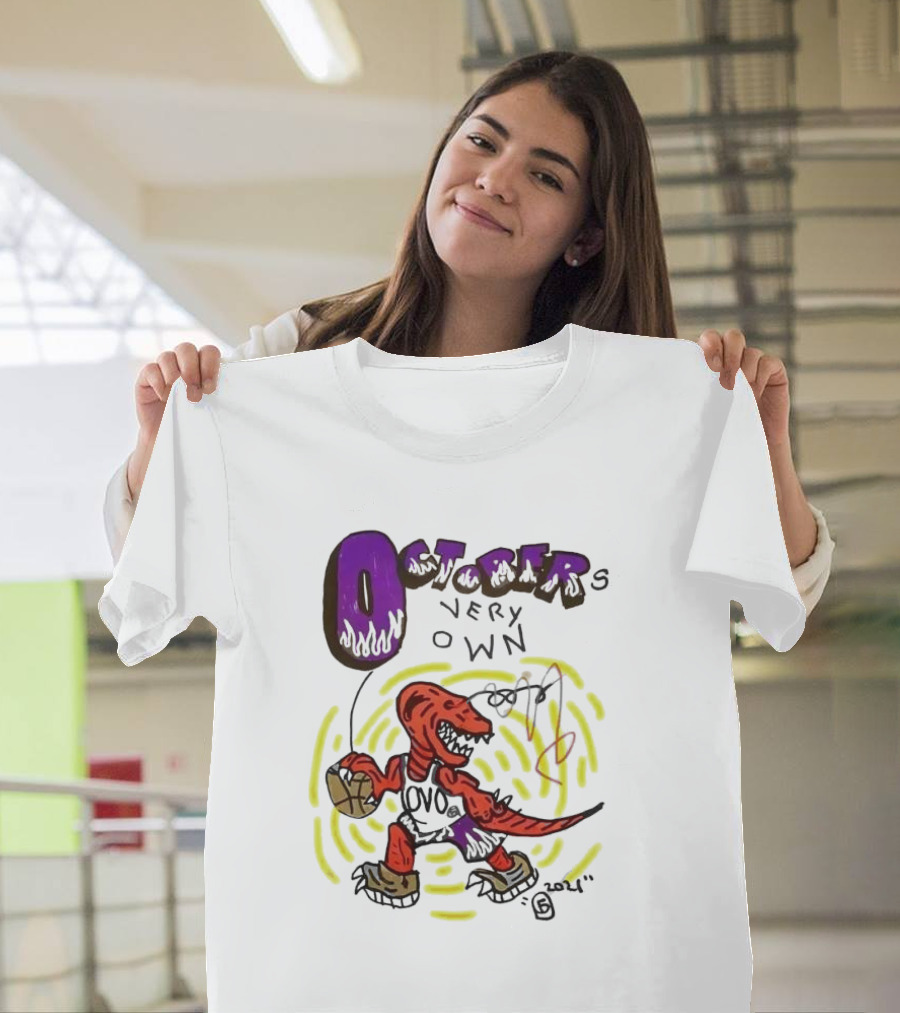 OCTOBER VERY OWN OVO Basketball Dinosaur T-Shirt