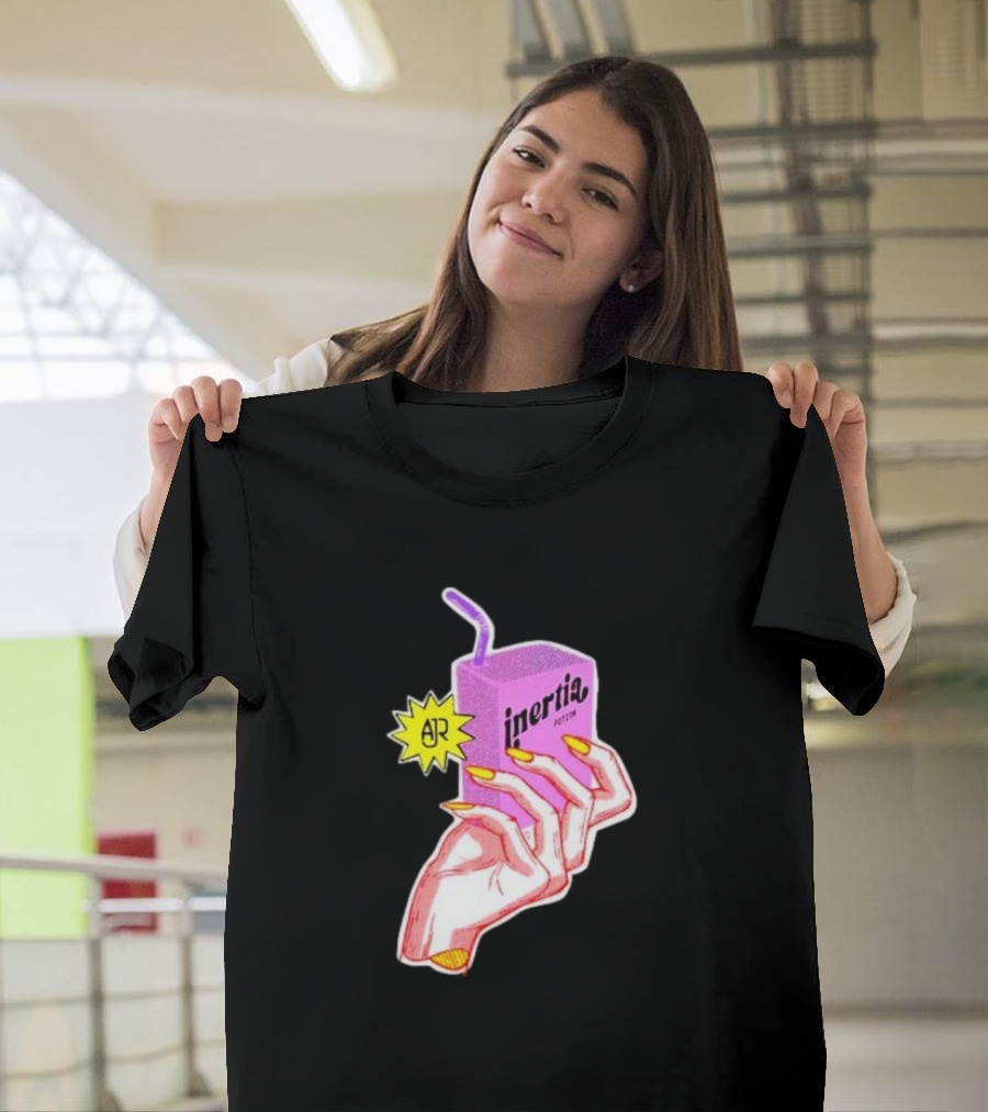 AJR Inertia 2024 Pink Juice Box with Hand T-Shirt