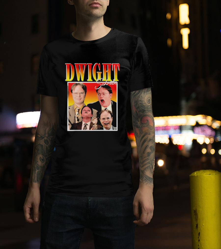 DWIGHT Schrute Michael Scott Iconic Moments Collage T-Shirt