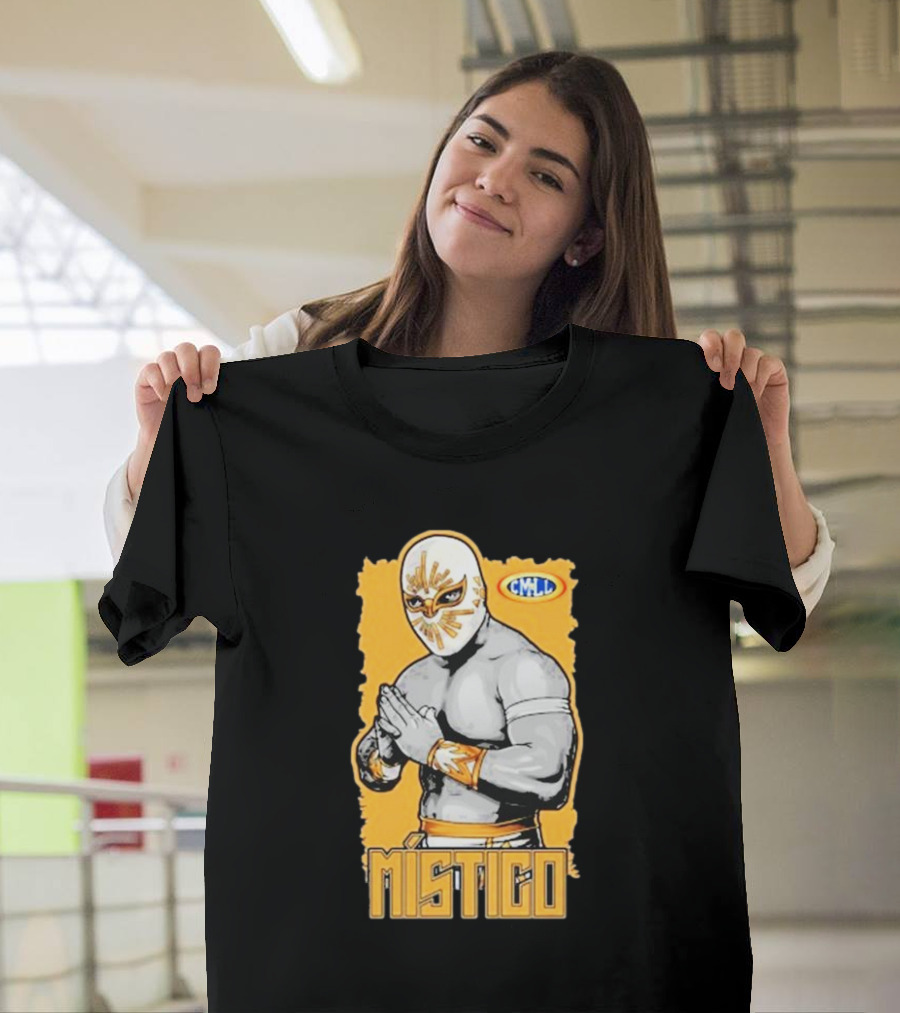 Místico CMLL Rey Plata Y Oro Luchador Masked Wrestler T-Shirt
