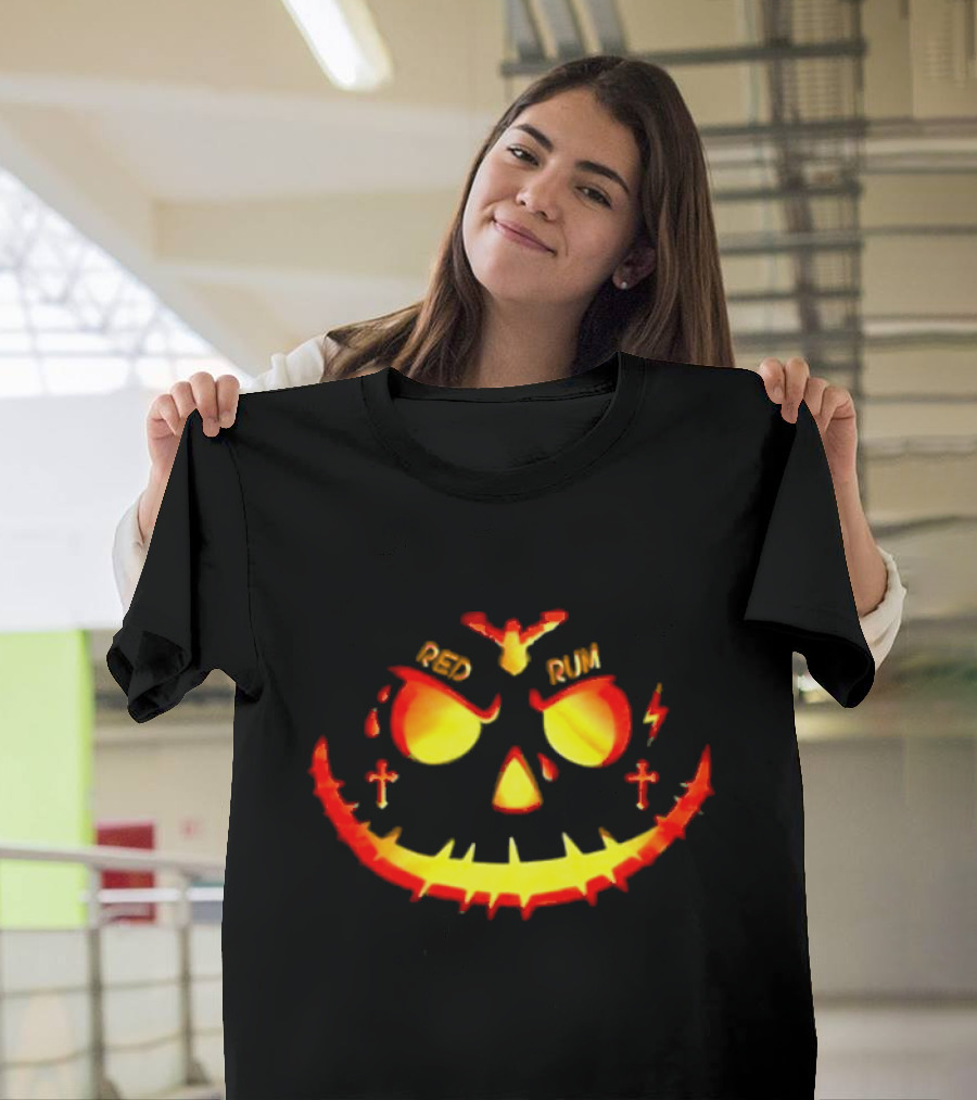 Sniper Gang Red Rum Yak-o-lantern with Crosses and Lightning Bolt T-Shirt