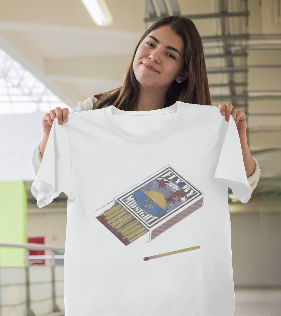 Fly By Midnight Matchbox With Sun And Palm Trees T-Shirt