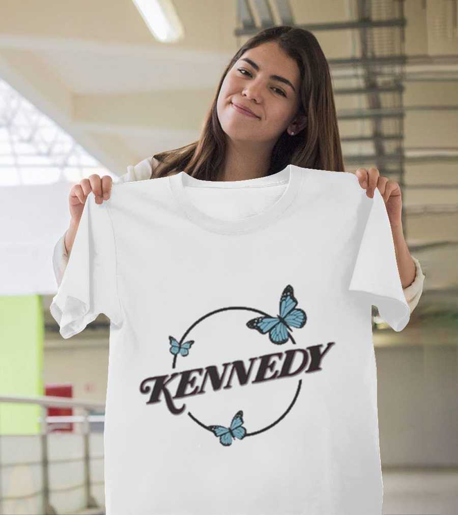 Kennedy Butterfly 2024 Blue Circle T-Shirt