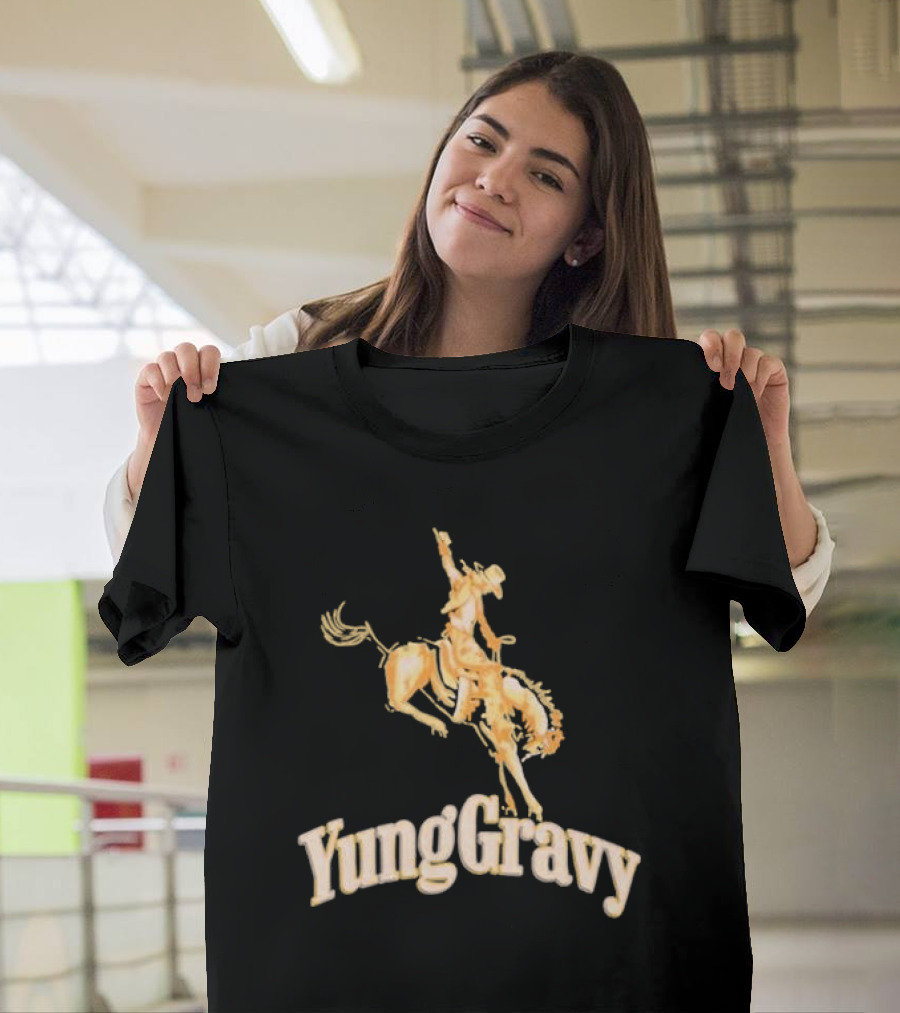 Yung Gravy Cowboy Riding Bull Iconic Western T-Shirt
