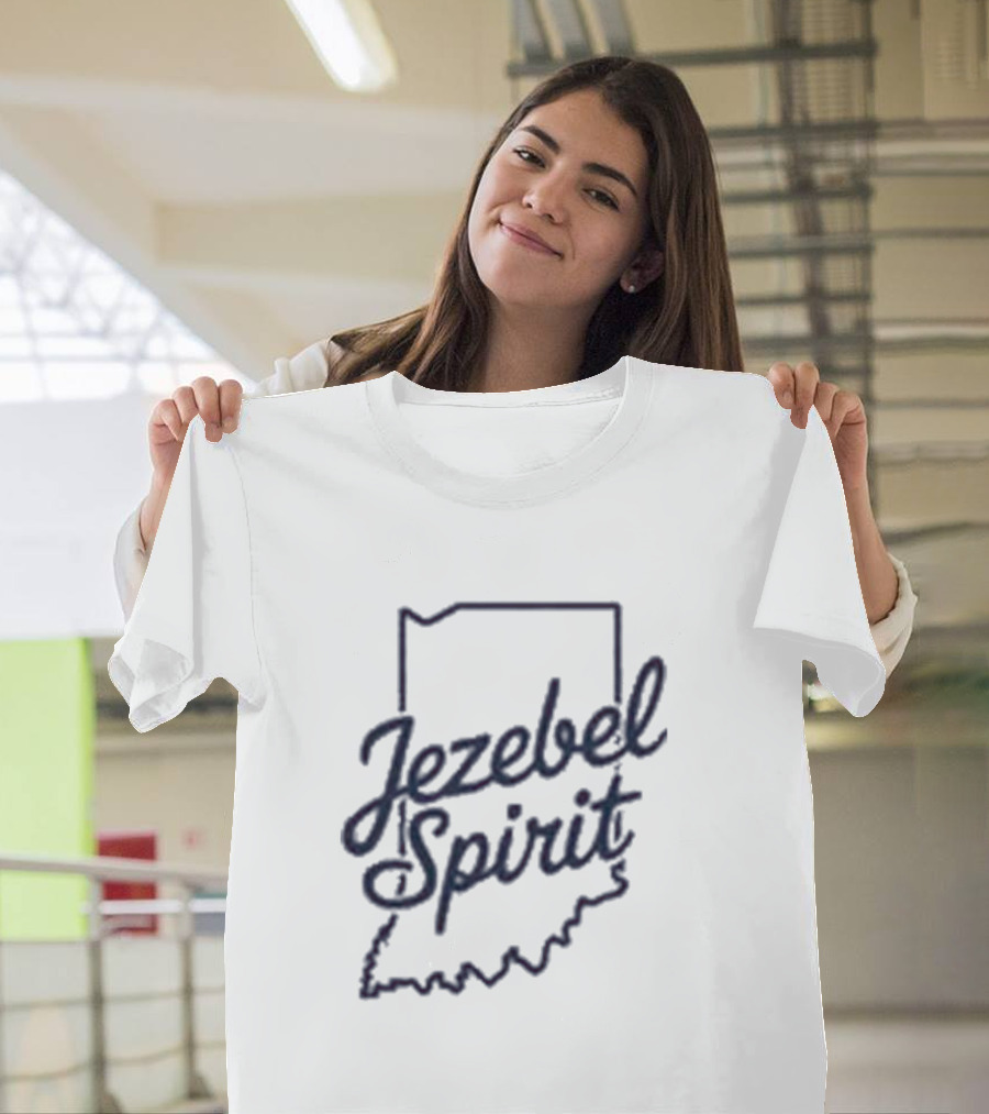 Corinne Straight Jezebel Spirit Indiana Outline T-Shirt