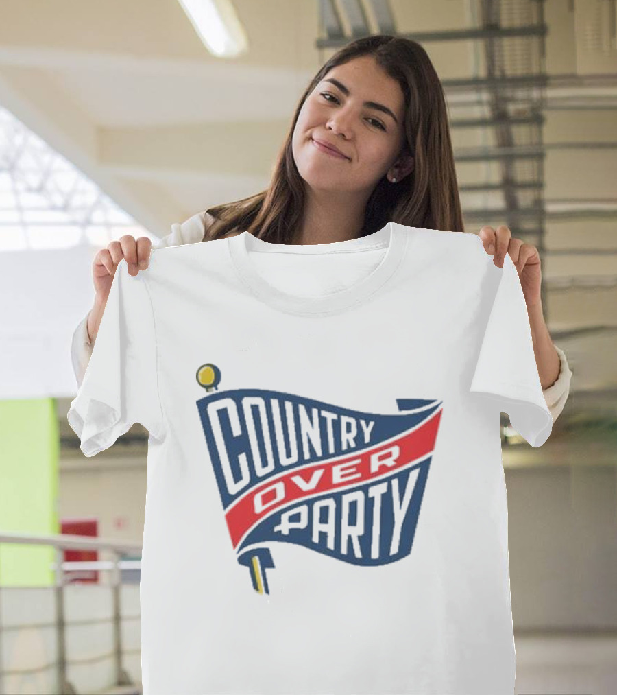 Matthew Dowd Country Over Party Flag T-Shirt