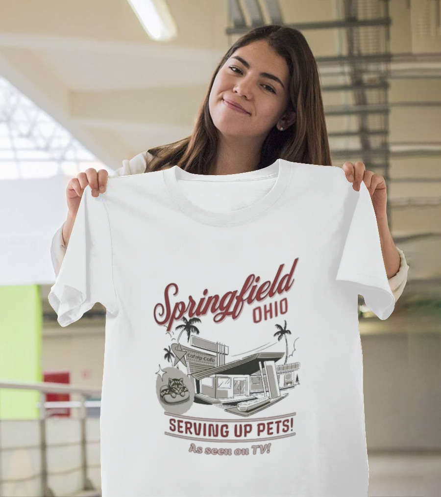 Springfield Ohio Catnip Cafe Serving Up Pets As Seen On TV T-Shirt