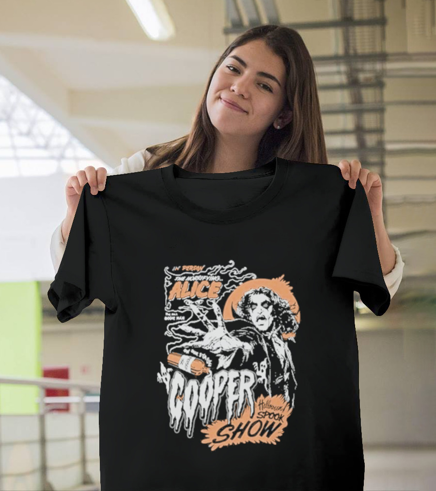 Alice Cooper In Person The Amazing Born Bad Halloween Spook Show T-Shirt