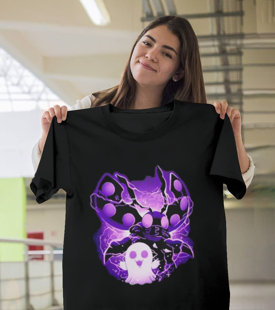 Digi Intelligence Vanilla Moth and Ghost Lightning Purple Aesthetic T-Shirt