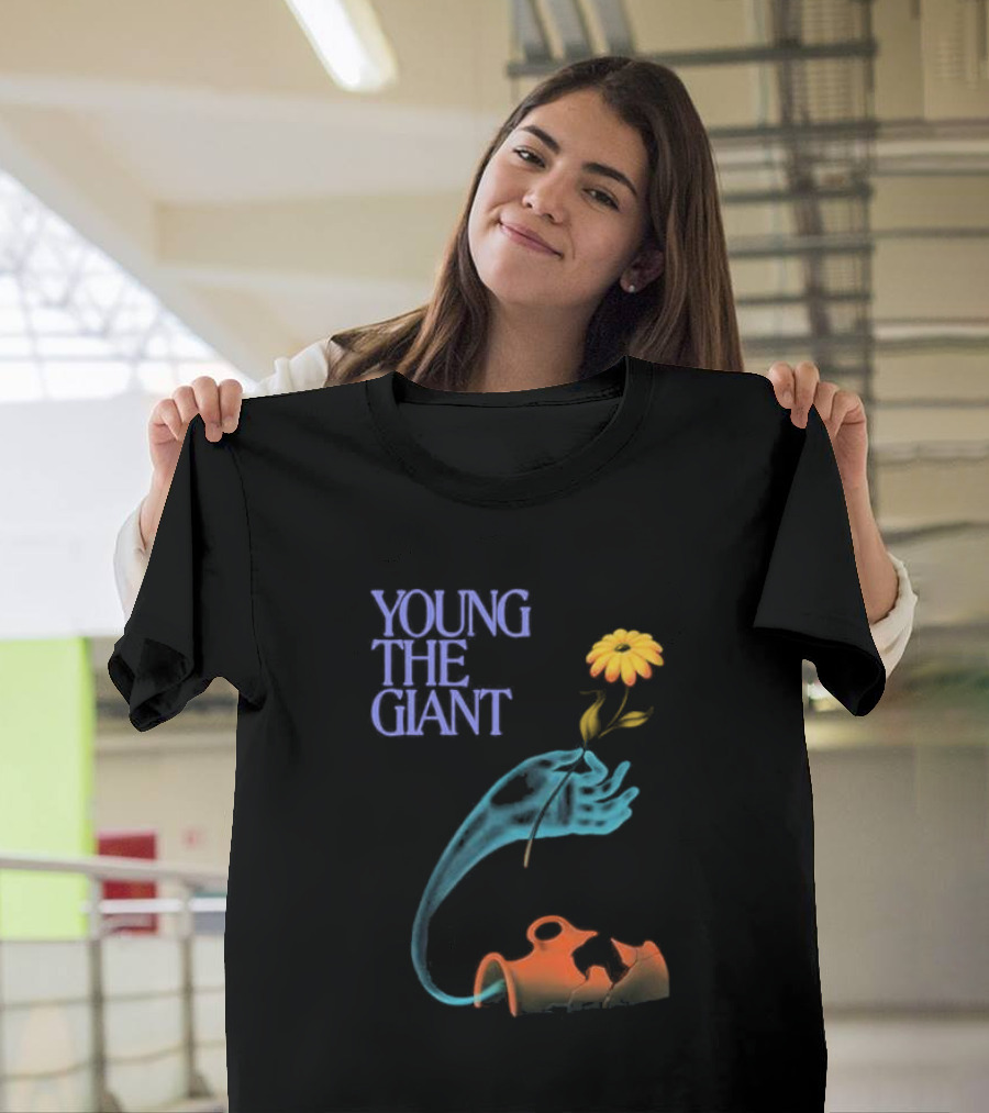Young the Giant 2024 Flower and Pot T-Shirt