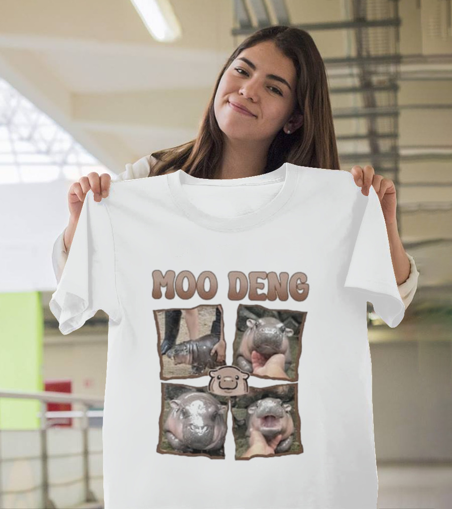 Moo Deng Baby Hippo Images T-Shirt