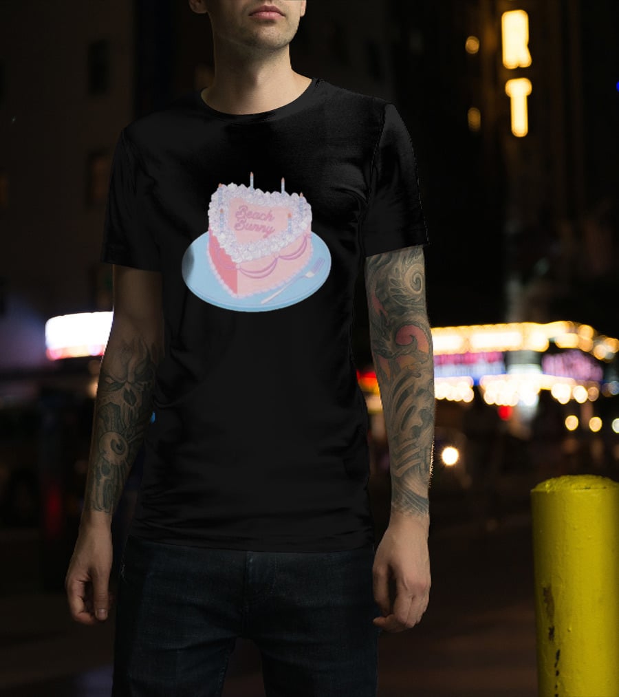 Beach Bunny Heart-Shaped Cake Clueless T-Shirt